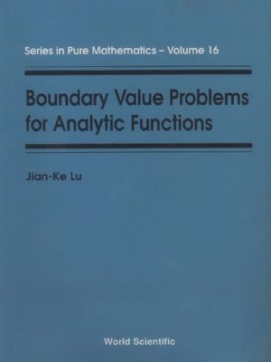 cover image of Boundary Value Problems For Analytic Functions